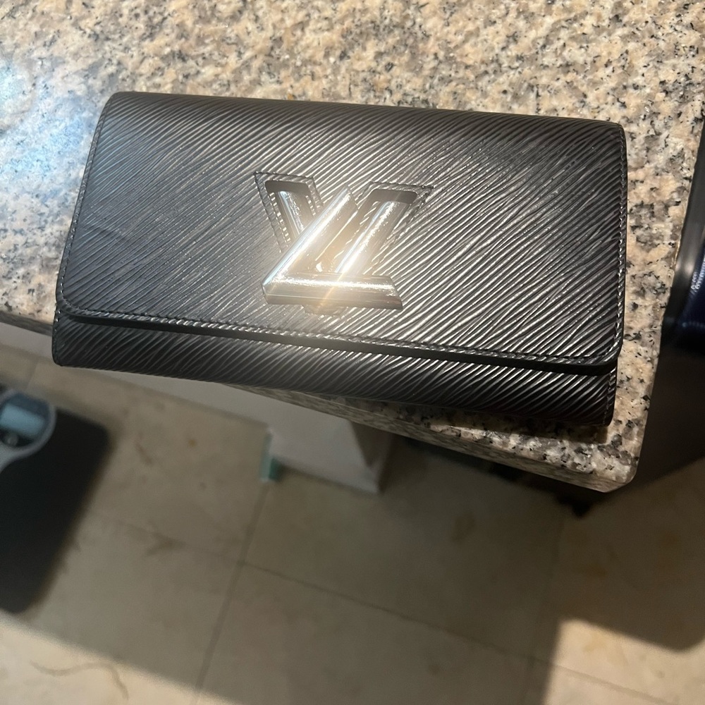 Louis Vuitton black and silver wallet